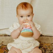 Rainbow Stacker Teether and Toy - Pastel