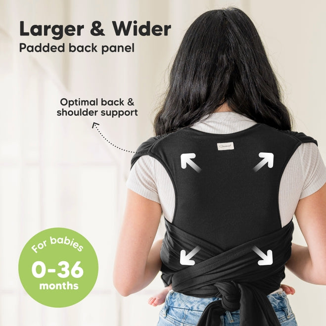 D-Lite Baby Wrap Carrier - Trendy Black
