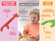 Fairy Floss Dental Flossers - 30 Pack
