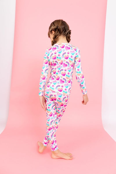 Two Piece Pajama Set - True Love - Valentine's Day