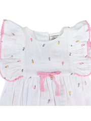 Margot Organic Muslin Baby Bubble Romper + Headband
