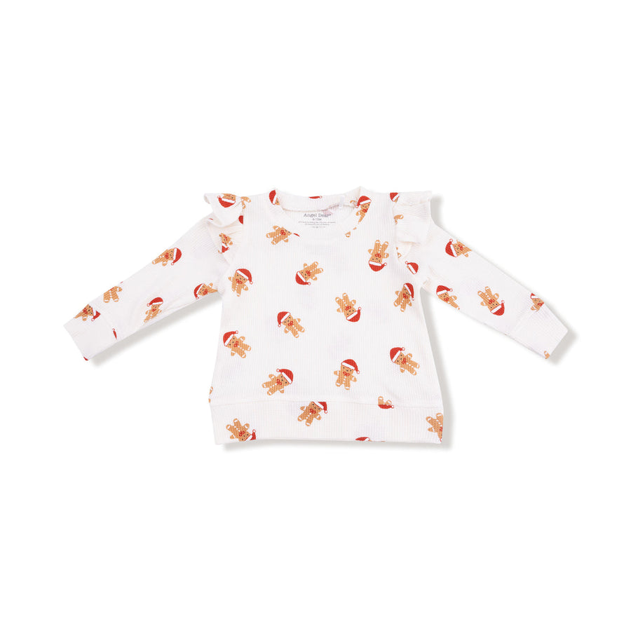 Gingerbread Ruffle Waffle Shirt