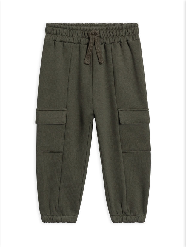 Dallis Fleece Cargo Sweatpants - Pine