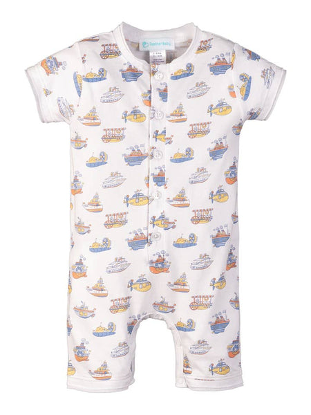 Henley Romper - Toy Boats