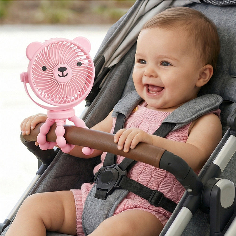 Itzy Breeze Stroller Fan - Pink