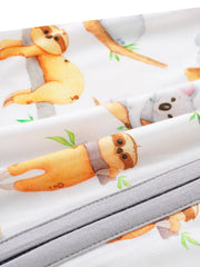 PoshTOT Sloth Bamboo Baby Shorty Zippy Romper