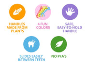Fairy Floss Dental Flossers - 30 Pack