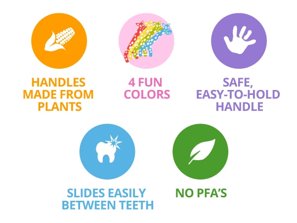 Fairy Floss Dental Flossers - 30 Pack
