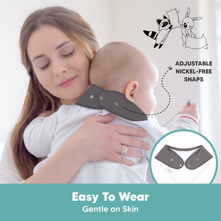 Organic Cotton Bandana Bibs - Hunter