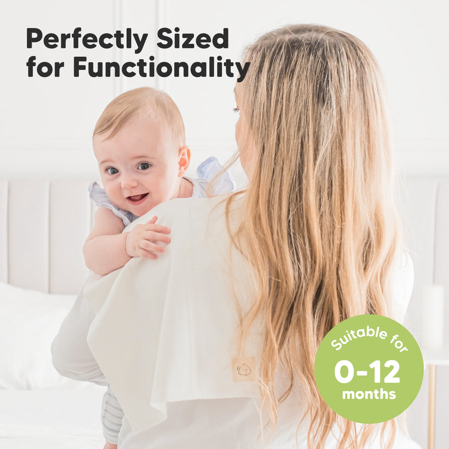 Organic 6 Pack Shea Burp Cloths - Neutrals