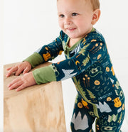 Bamboo Convertible Footie - Camping Adventure