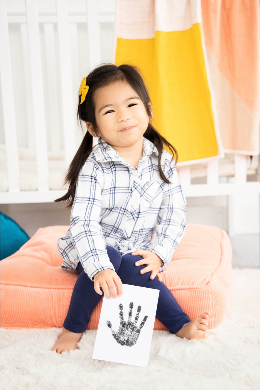 Black Handprint or Footprint Clean-Touch Ink Kit