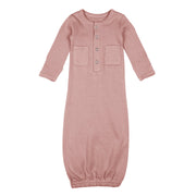 Preemie/Newborn Organic Cotton Gown - Various Colors