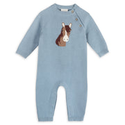Horse Face Knit Organic Cotton Jumpsuit