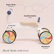 Wooden Rainbow Ride on Trike