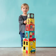 Peek-a-Boo House- Stacking Blocks Play Set