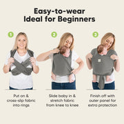 D-Lite Baby Wrap Carrier - Graphite