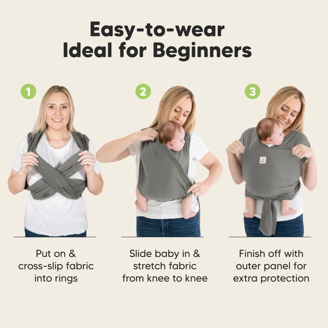 D-Lite Baby Wrap Carrier - Graphite