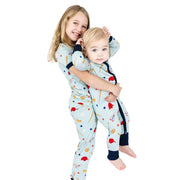 Bamboo Two Piece Long Sleeve Pajamas - Play Ball Baseball