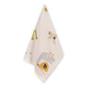 Organic Jacquard Sweater Knit Baby Blanket - Jungle Friends