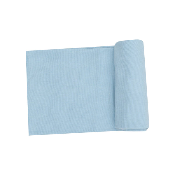 Ribbed Swaddle Blanket - Dream Blue