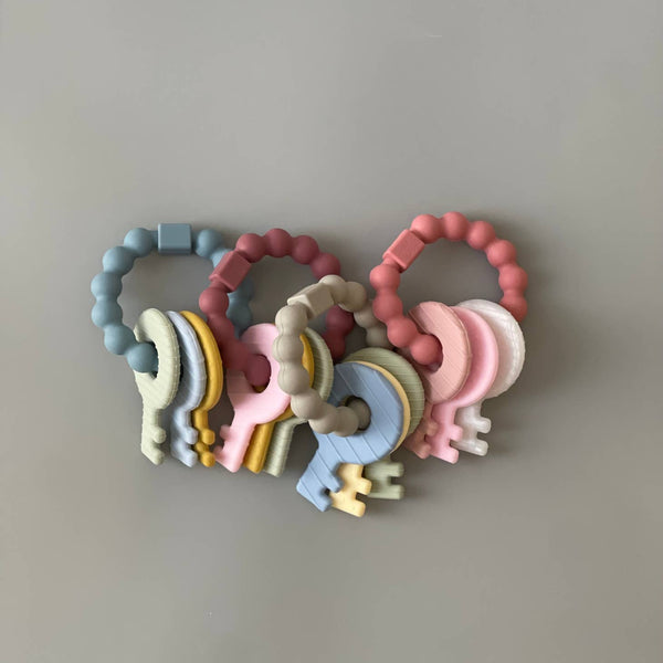 Key Rattle Teether - Various Colors