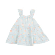 Twirly Sundress and Diaper Cover - Pretty Seashells