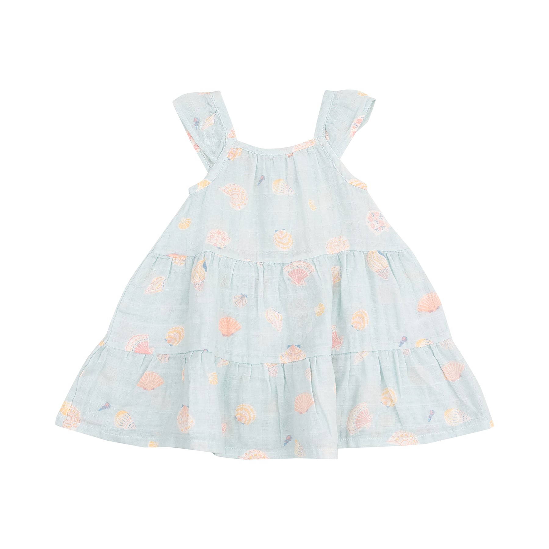 Twirly Sundress and Diaper Cover - Pretty Seashells