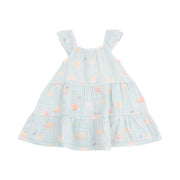 Twirly Sundress and Diaper Cover - Pretty Seashells