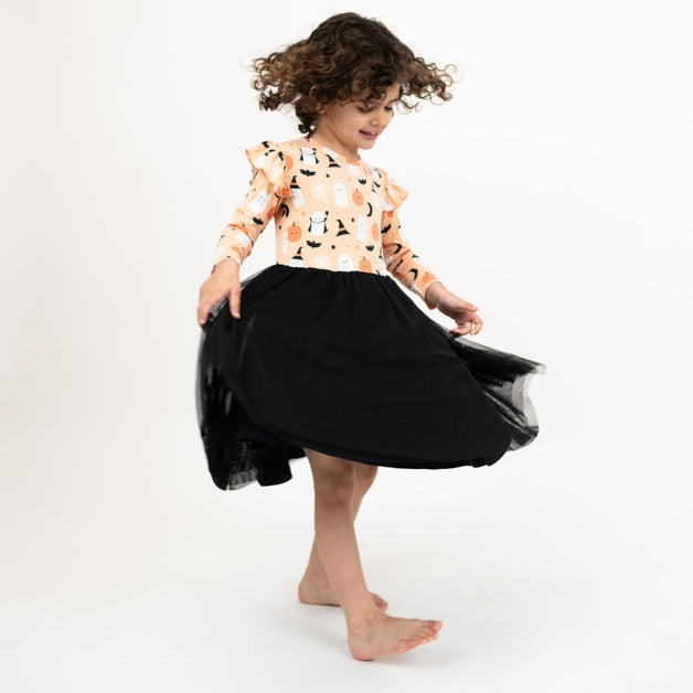 Bamboo Tulle Halloween Dress - Boo-Tastic Glow In The Dark