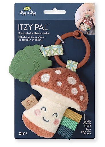 Itzy Pal™ Plush + Teether  - Mushroom