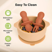 4 Pack Silicone Baby Spoon and Fork Set