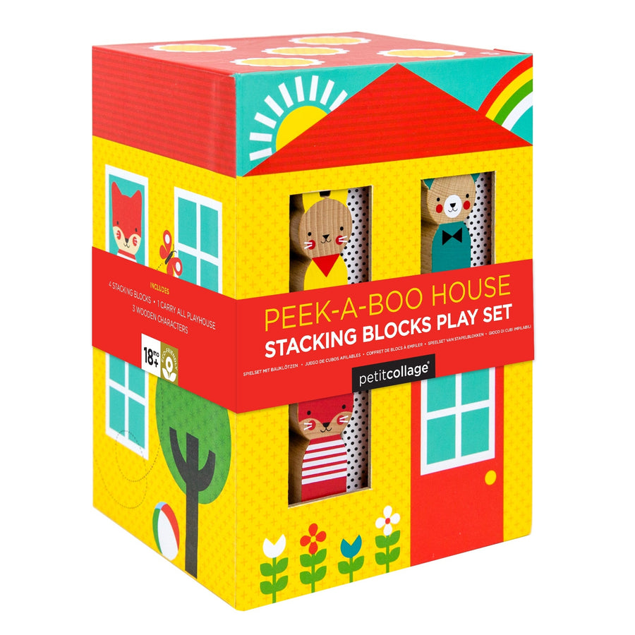 Peek-a-Boo House- Stacking Blocks Play Set