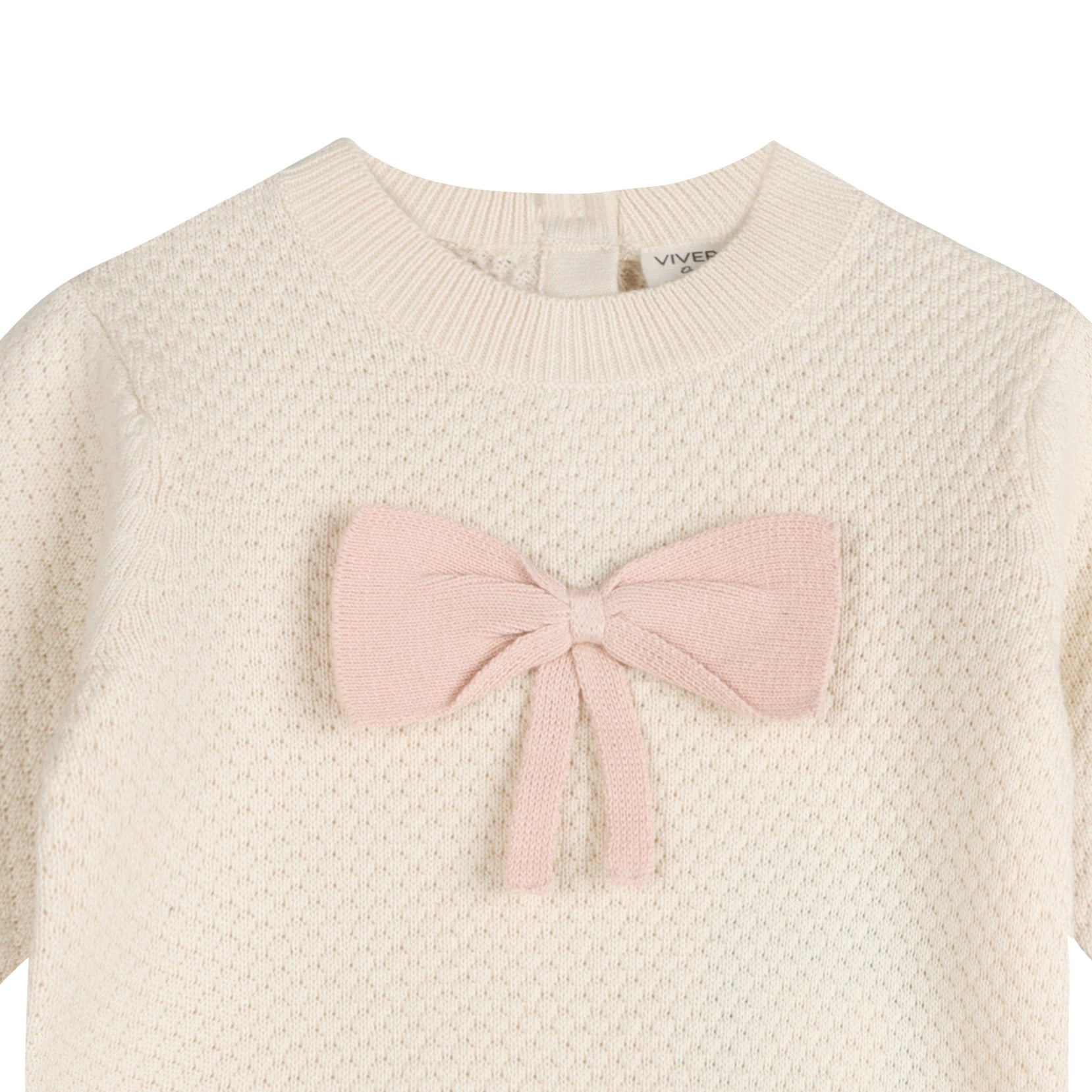 Ella Bow Knit Baby Pullover Sweater