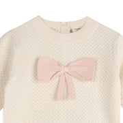 Ella Bow Knit Baby Pullover Sweater