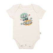 Organic Cotton Graphic Onesie - Rad Like Dad