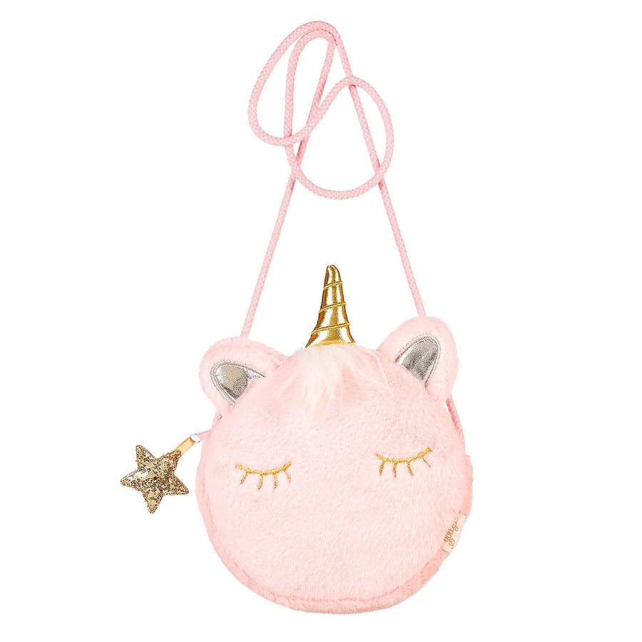 Fuzzy Unicorn Purse - Lula Pink