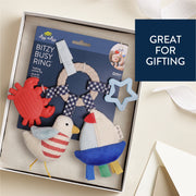 Bitzy Busy Ring™ Teething Activity Toy - Nautical