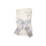 Bamboo Ribbed Swaddle Blanket - Wispy Floral