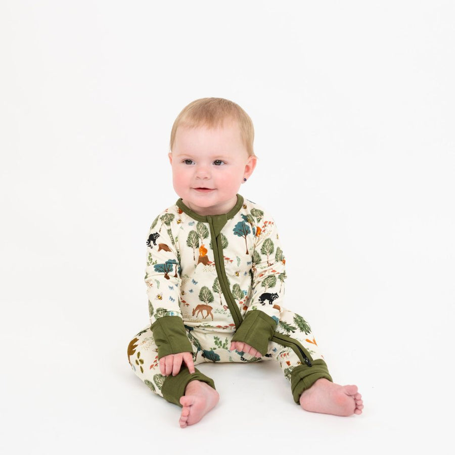 Bamboo Baby Convertible Romper - In the Woods