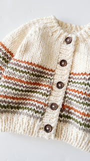 Stripe Knit Cardigan - Woodland