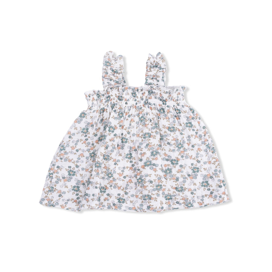 Ruffly Strap Top and Bloomer - Camille Floral