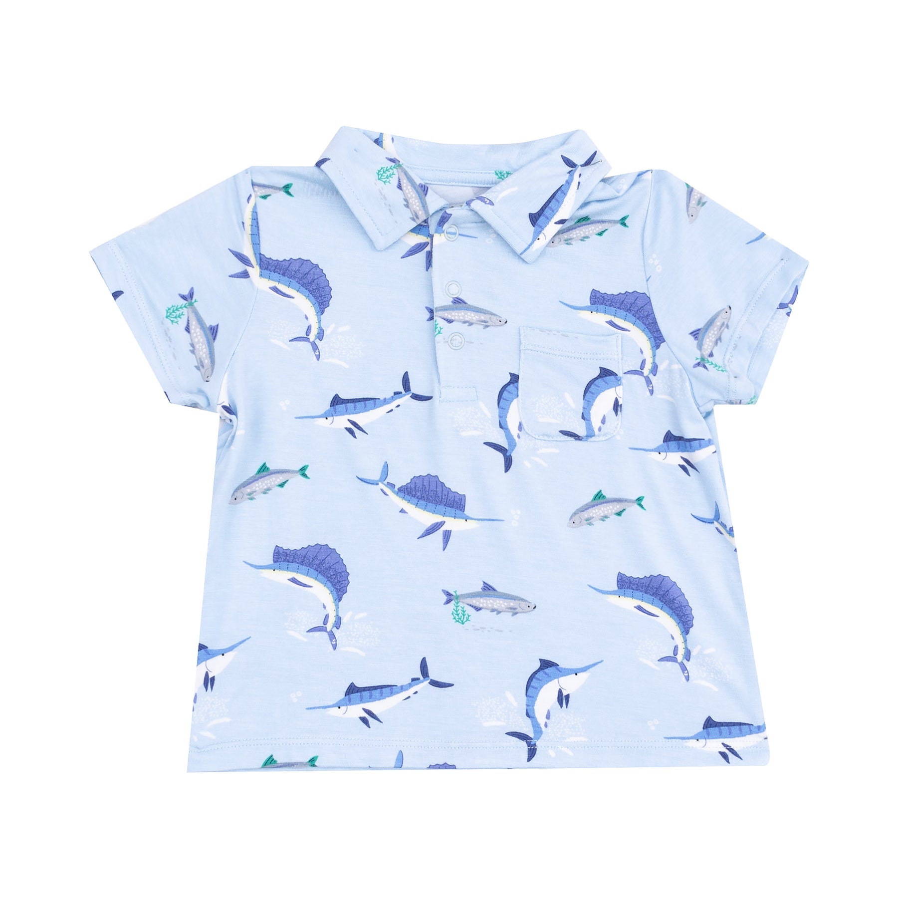 Polo Shirt and Casual Short Set - Deep Sea Fishing