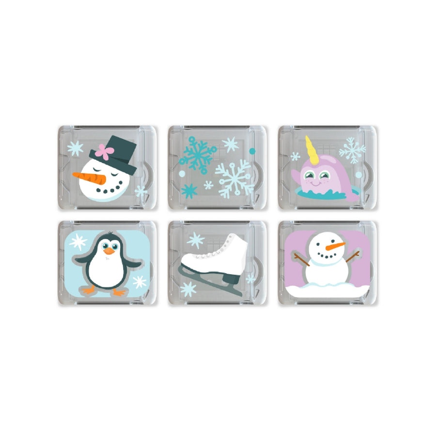 Winter Light Up Cubes 6 Pack