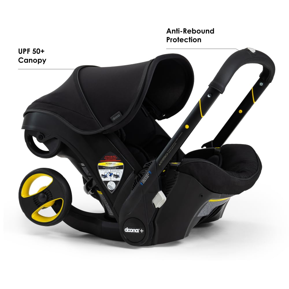Doona Infant Convertible Car Seat and Stroller - Midnight Edition
