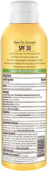 Sheer Zinc Sunscreen SPF 30