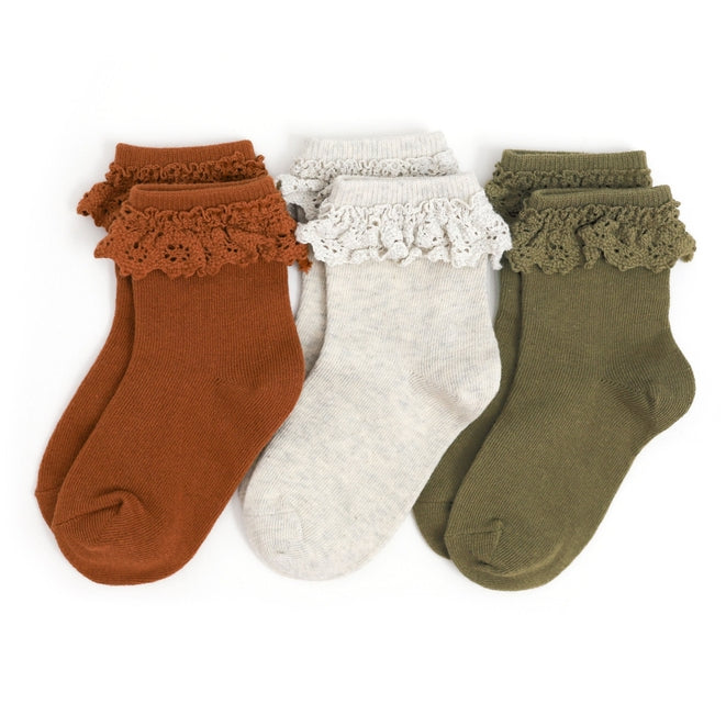 Lace Midi Socks 3 Pack - Road Trip