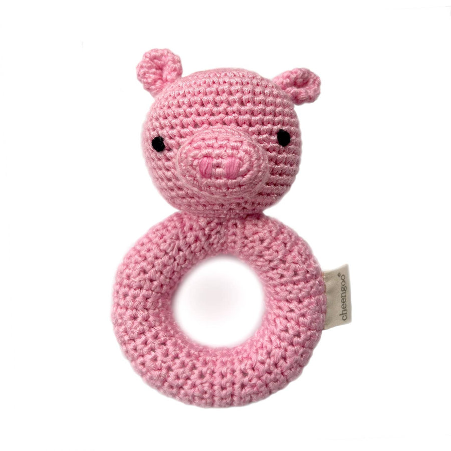 Hand Crocheted Ring Rattle - Various