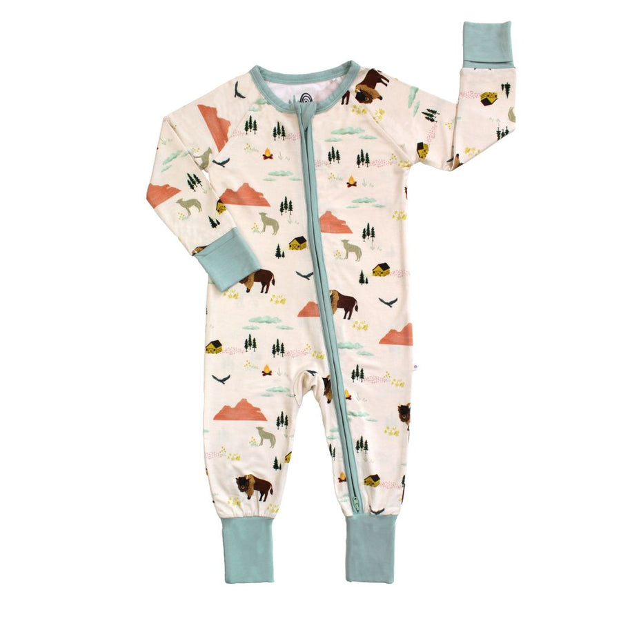Bamboo Baby Convertible Romper - On the Ranch