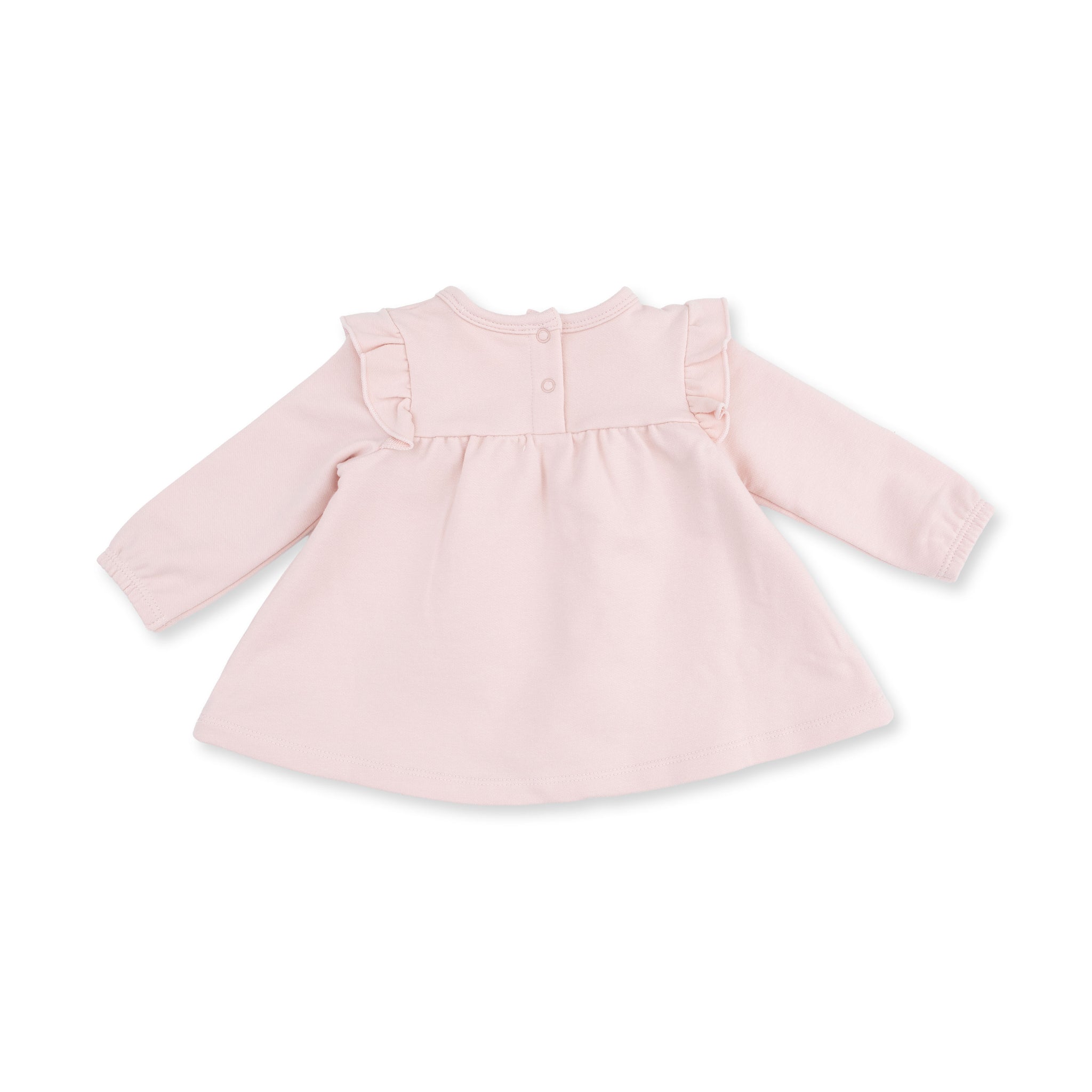 Long Sleeve Sweatshirt with Ruffles and Leggings - Veiled Pink Bows